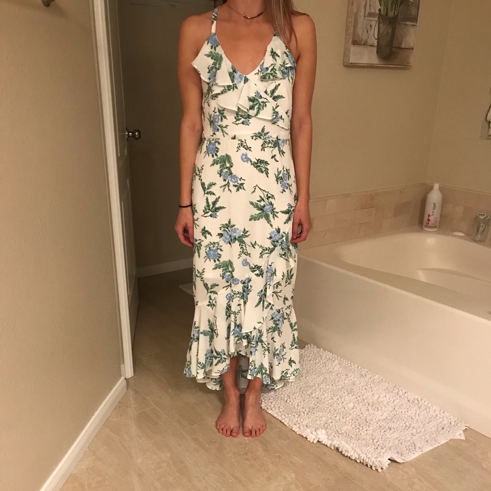 Beautiful white floral dress